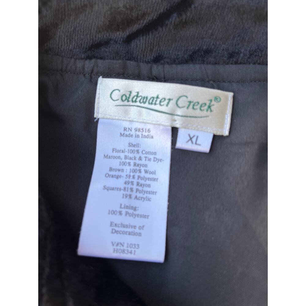 Coldwater Creek Vintage Pathwork Jacket Size XL - Picture 6 of 10